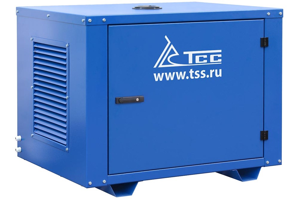 Фото 14 - Бензогенератор TSS SGG 6000EH3NA в кожухе.